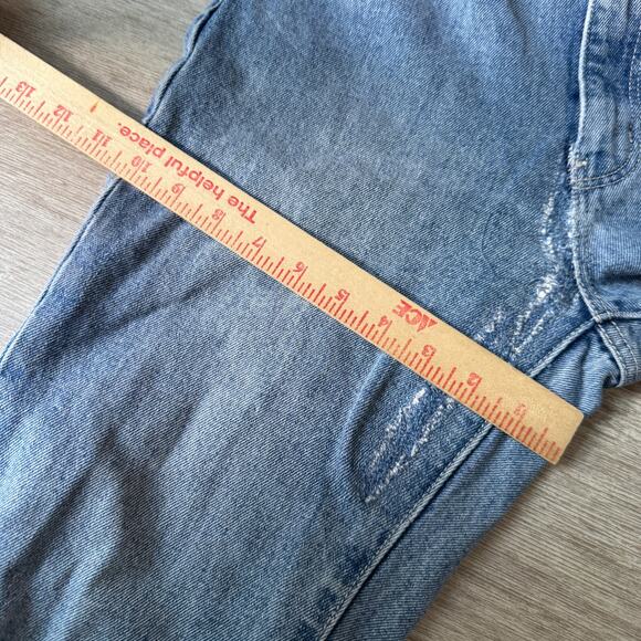 Rolla's Distressed Bootcut Jeans Womens 26x28 100% Cotton Light Wash Denim - Picture 11 of 12